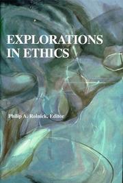 Cover of Explorations in Ethics by Rebecca F. Blomgren