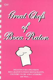 Front cover of Great chefs of Boca Raton by Bryant Girdler