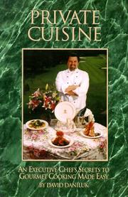 Cover of Private cuisine by David Daniluk