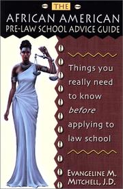 Front cover of The African American pre-law school advice guide by Evangeline M. Mitchell
