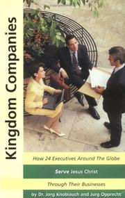 Cover of Kingdom companies by Jorg, Dr. Knoblauch