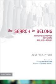 Cover of The Search to Belong by Joseph R. Myers