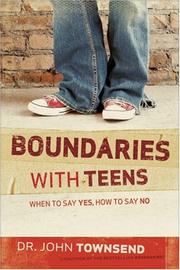 Cover of Boundaries with teens by John Sims Townsend
