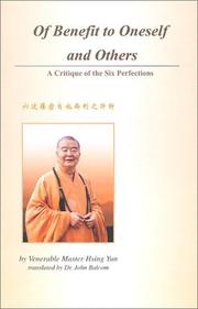 Front cover of Of Benefit to Oneself and Others by Hsing Yun