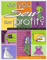 Cover of Do You Sew for Profit? by Barbara Wright Sykes