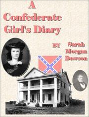 Front cover of A Confederate Girl's Diary by Sarah Morgan Dawson