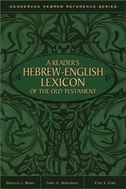 Front cover of A reader's Hebrew-English lexicon of the Old Testament by Terry A. Armstrong