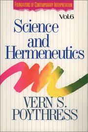 Cover of Science and hermeneutics by Vern S. Poythress