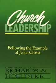 Front cover of Church leadership by Richards, Larry