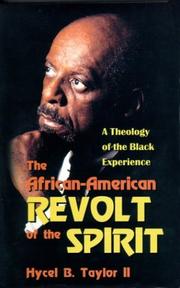Front cover of The African-American Revolt of the Spirit by Hycel B. Taylor