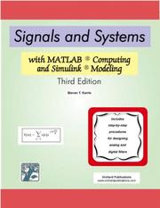 Cover of Signals and Systems with MATLAB Computing and Simulink Modeling by Steven T. Karris