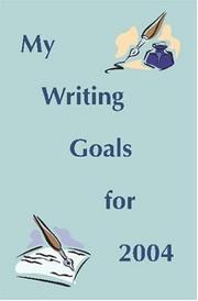 Cover of My Writing Goals for 2004 by Unknown
