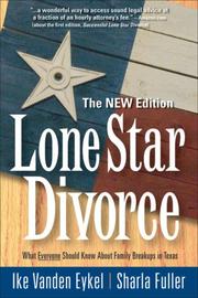 Front cover of Lone star divorce by Ike Vanden Eykel