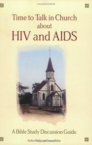 Front cover of Time to talk in church about HIV and AIDS by Andrea Bakke