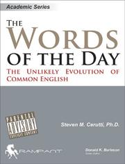 Front cover of The Words of the Day by Steven M. Cerutti