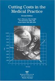 Front cover of Cutting costs in the medical practice by Alan S., Ph.D. Whiteman