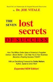 Cover of The Seven Lost Secrets of Success by Joe Vitale