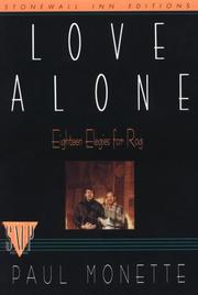 Cover of Love alone by Paul Monette