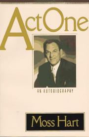Cover of Act one by Moss Hart
