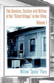 Front cover of The keenies, coolies, and nifties of the "Oxford Village" in the fifties by William Poore