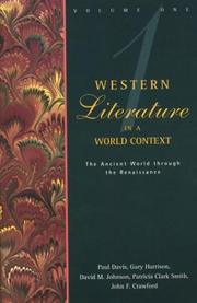 Front cover of Western literature in a world context by Paul Davis