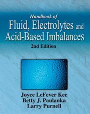 Front cover of Handbook of fluid, electrolyte, and acid-base imbalances by Joyce LeFever Kee