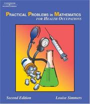 Front cover of Practical Problems in Math for Health Occupations (Delmar's Practical Problems in Mathematics Series) by Louise M Simmers
