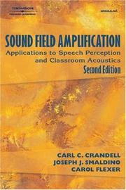 Cover of Sound field amplification by Carl C. Crandell