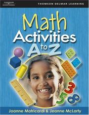 Front cover of Math activities A to Z by Joanne Matricardi