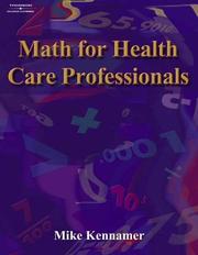 Front cover of Math For Health Care Professionals by Trisha Kennamer