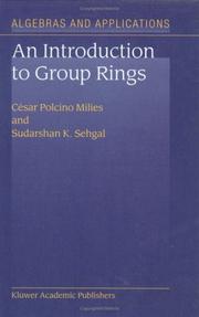 Cover of An introduction to group rings by César Polcino Milies