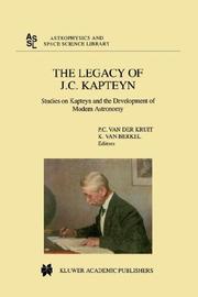 Front cover of Legacy of J. C. Kapteyn by Klaas van Berkel