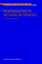 Front cover of An introduction to actuarial mathematics by Gupta, A. K.