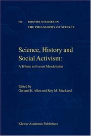 Cover of Science, history, and social activism by Everett Mendelsohn