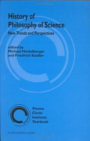 Front cover of History of philosophy of science by International History of Philosophy of Science Conference (3rd 2000 Vienna, Austria)