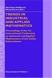 Front cover of Trends in industrial and applied mathematics by International Conference on Industrial and Applied Mathematics of the Indian Subcontinent (1st 2001 Guru Nanak Dev University)