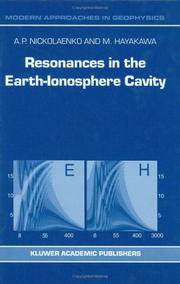 Front cover of Resonances in the earth-ionosphere cavity by A. P. Nickolaenko