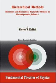 Cover of Hierarchical Methods by V. Kulish