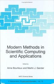 Front cover of Modern methods in scientific computing and applications by NATO Advanced Study Institute and Séminaire de mathématiques supérieures on Modern Methods in Scientific Computing and Applications (2001 Montréal, Québec)