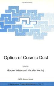 Front cover of Optics of Cosmic Dust by Gorden Videen