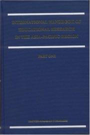 Front cover of The international handbook of educational research in the Asia-Pacific region by John P. Keeves