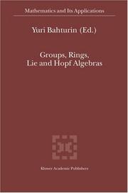 Cover of Groups, Rings, Lie and Hopf Algebras by Y. Bahturin