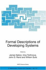 Front cover of Formal descriptions of developing systems by NATO Advanced Research Workshop on Formal Descriptions of Developing Systems (2002 University of Hawaii at Manoa)