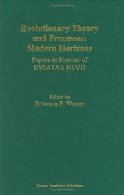 Cover of Evolutionary Theory and Processes: Modern Horizons by Solomon P. Wasser