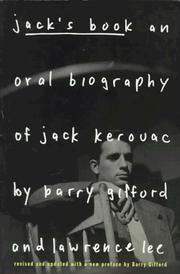 Cover of Jack's book by Barry Gifford