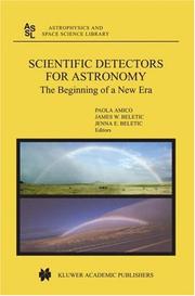 Front cover of Scientific detectors for astronomy by Paola Amico