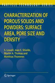 Front cover of Characterization of porous solids and powders by S. Lowell
