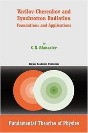 Cover of Vavilov-Cherenkov and synchrotron radiation by G. N. Afanasiev