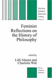Front cover of Feminist reflections on the history of philosophy by Lilli Alanen