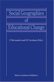 Front cover of Social geographies of educational change by I. F. Goodson